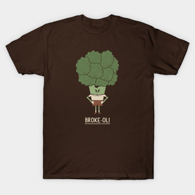 Poor Broccoli T-Shirt by HandsOffMyDinosaur